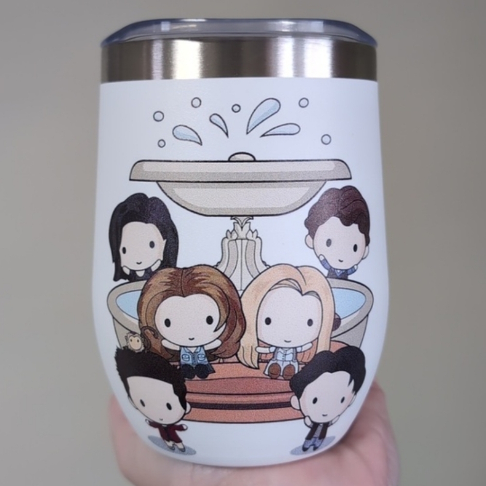 Friends Water Fountain Cartoon Character ⛲ Comfy Casual Tee (Small) - Picture 13 of 13